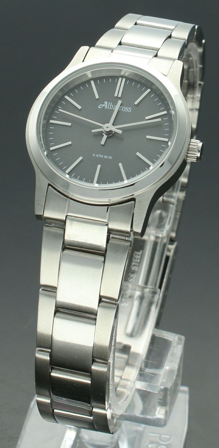 Zegarek damski na bransolecie Albatros stalowy ABBC25 grafit. Damski zegarek stalowy. Zegarek damski na bransolecie. Tani zegarek damski. Tani zegarek stalowy dla kobiety. Zegarek z ciemną tarcza na prezent dla kobiety.  ( (4).jpg